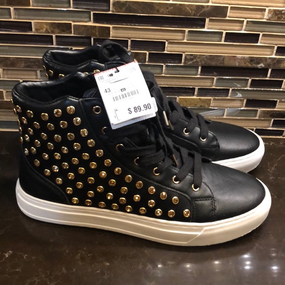 rhinestone high top sneakers